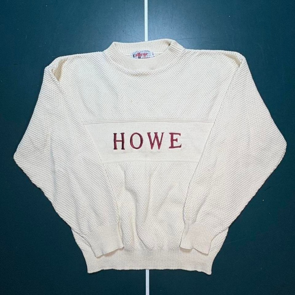 Vintage 1960s Gordie Howe‎ crewneck sweater size medium made in USA